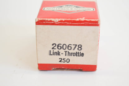 New OEM Briggs & Stratton 260678, 250, BR260678 Throttle Link NOS