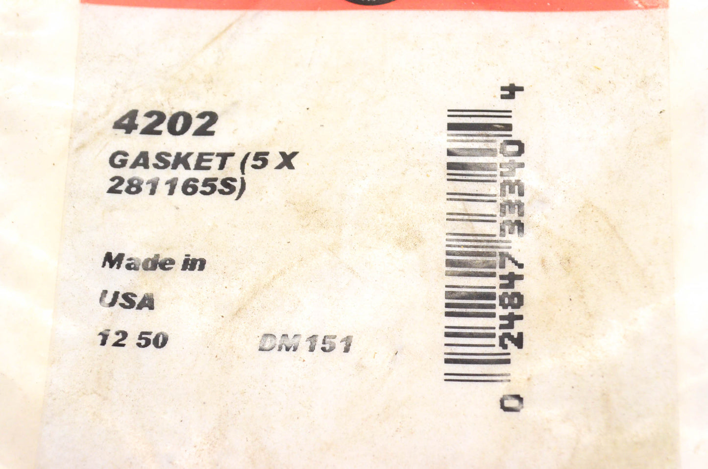 New OEM Briggs & Stratton 4202, 281165S Gasket Kit NOS