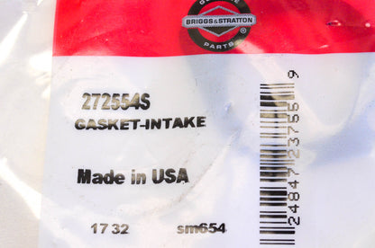 New OEM Briggs & Stratton 272554s Intake Gaskets Qty 2 NOS