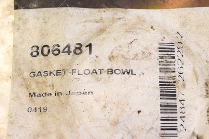 New OEM Briggs & Stratton 806481 Float Bowl Gasket NOS