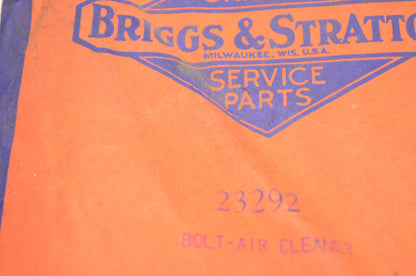 New OEM Briggs & Stratton 23292 Air Cleaner Bolt NOS