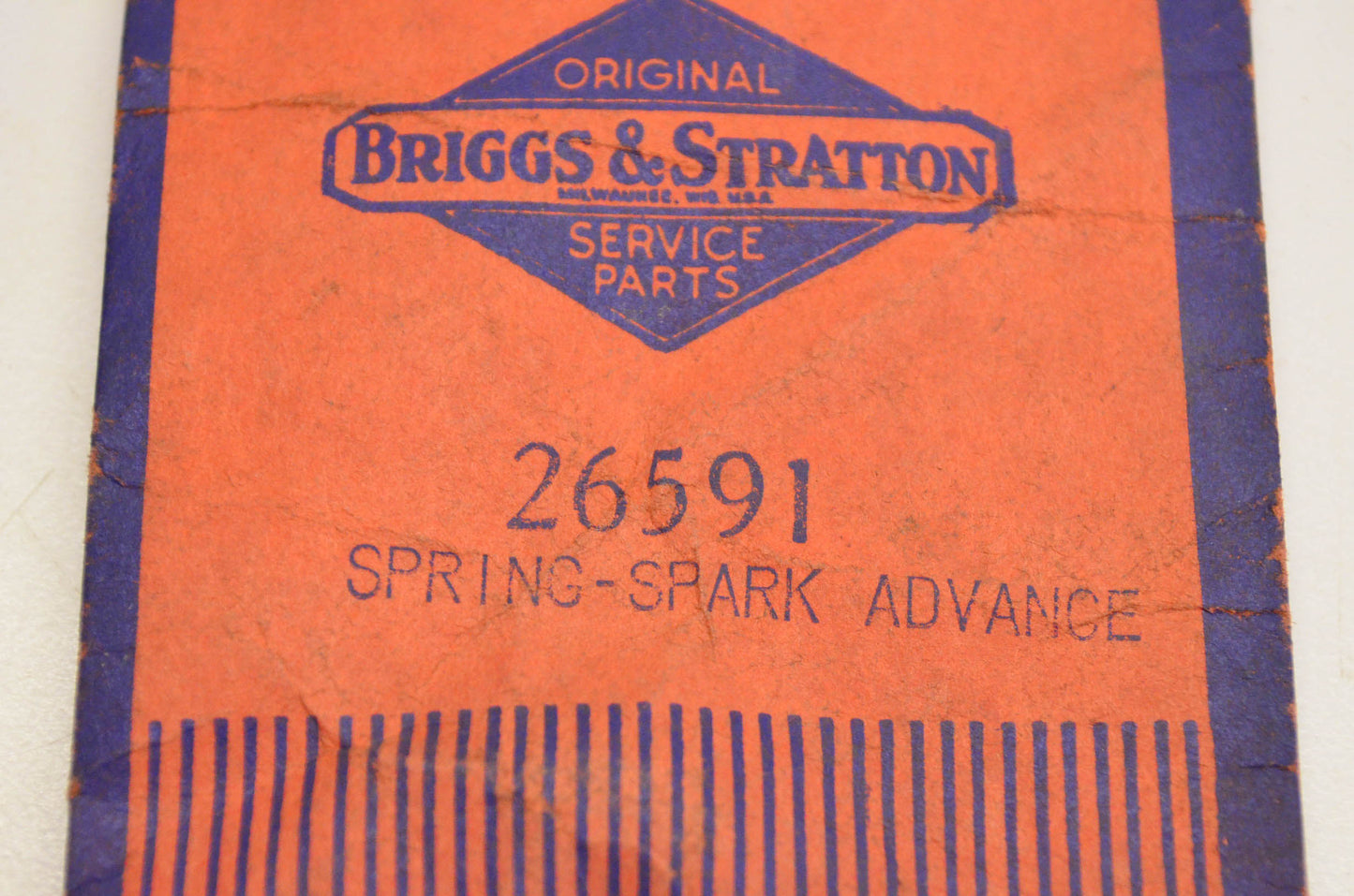 New OEM Briggs & Stratton 26591 Spark Advance Spring NOS