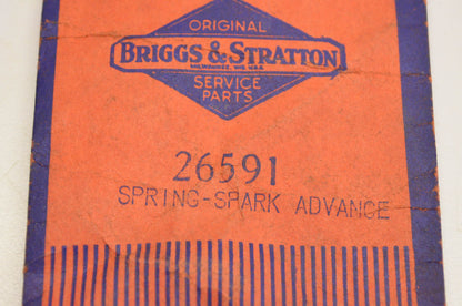 New OEM Briggs & Stratton 26591 Spark Advance Spring NOS