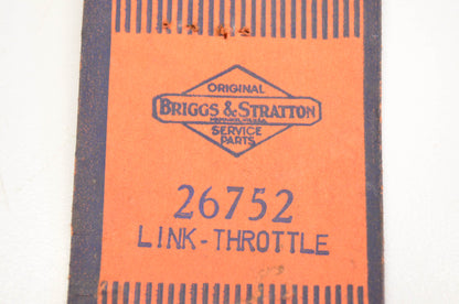 New OEM Briggs & Stratton 26752 Throttle Link NOS