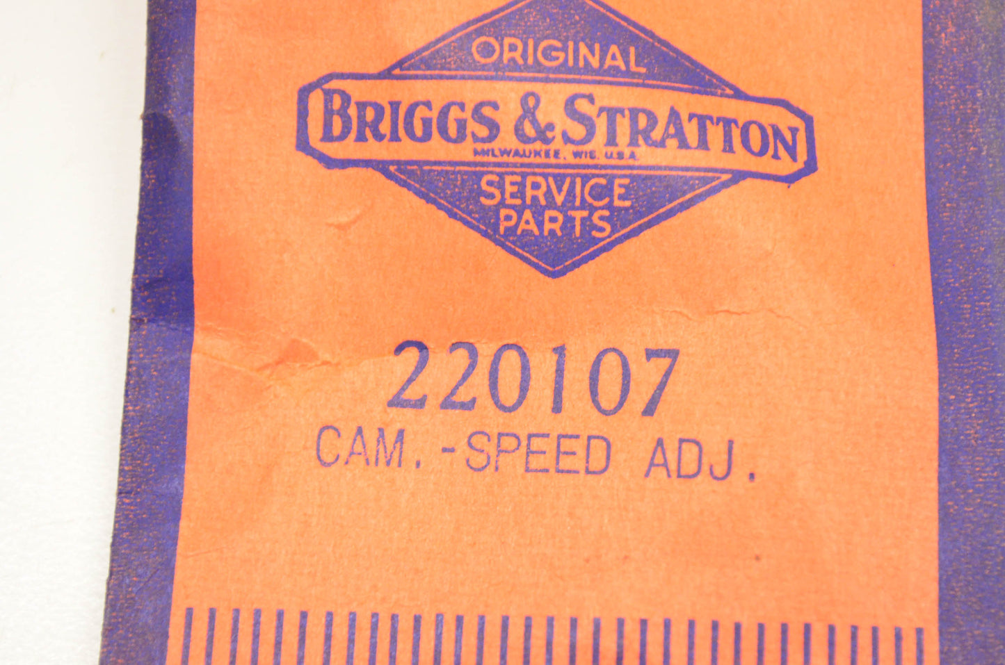 New OEM Briggs & Stratton 220107 Speed Adjustment Cam NOS