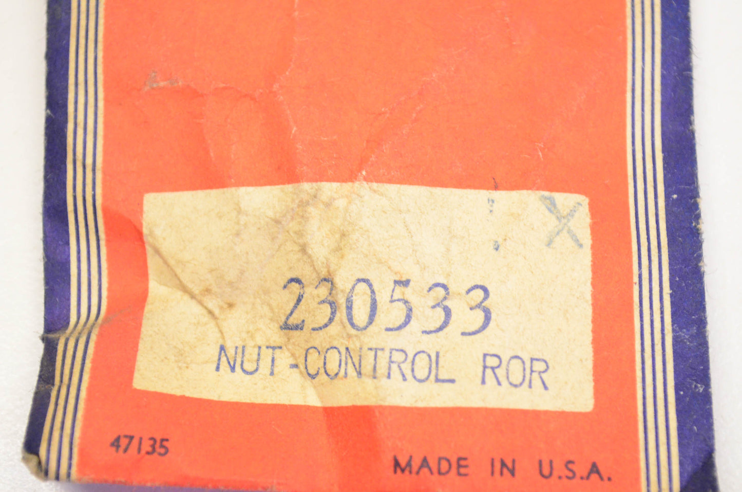 New OEM Briggs & Stratton 230533 Control Rod Nut NOS