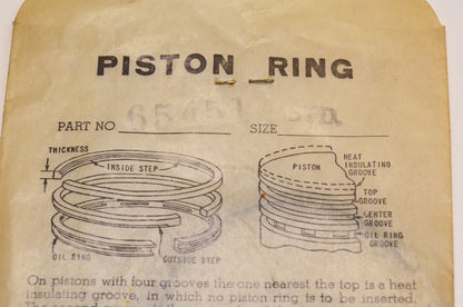 New OEM Briggs & Stratton 65451 Piston Ring NOS