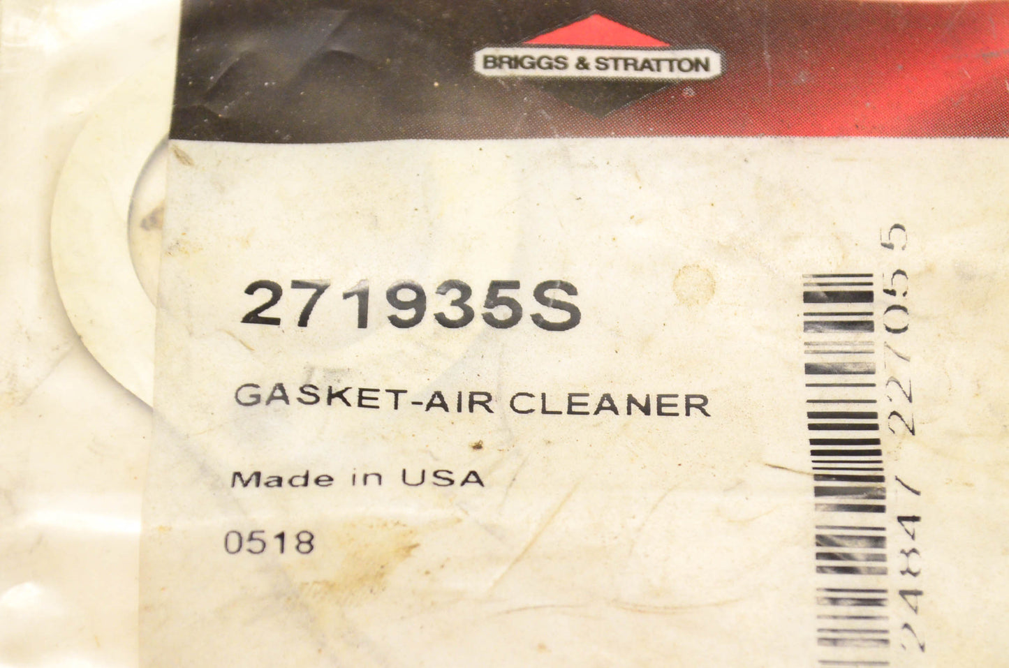 New OEM Briggs & Stratton 271935S Air Cleaner Gasket NOS