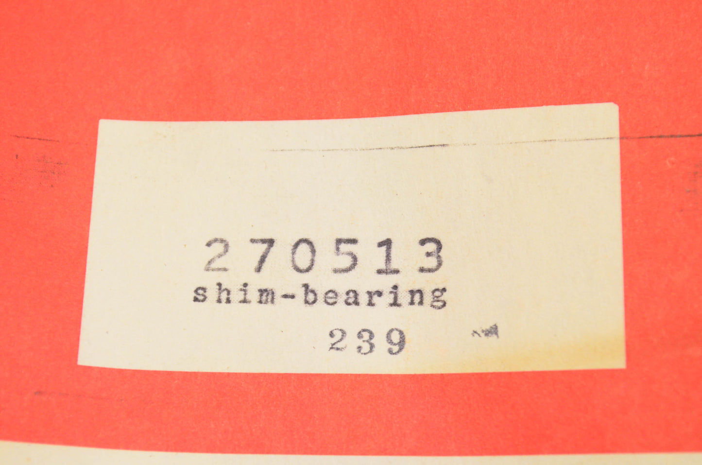 New OEM Briggs & Stratton 270513, 239 Bearing Shim NOS