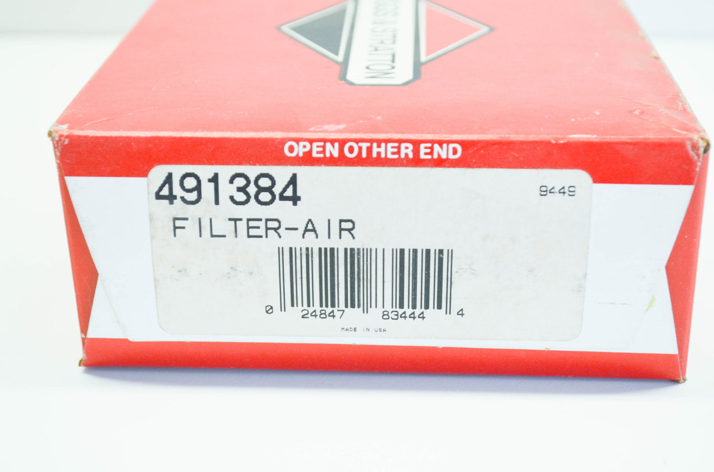 New OEM Briggs & Stratton 491384 Air Filter NOS