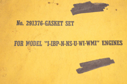 New OEM Briggs & Stratton 291376 Gasket Kit NOS