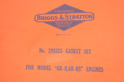 New OEM Briggs & Stratton 293525 Gasket Kit NOS