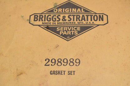 New OEM Briggs & Stratton 298989 Gasket Kit NOS