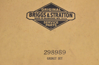 New OEM Briggs & Stratton 298989 Gasket Kit NOS