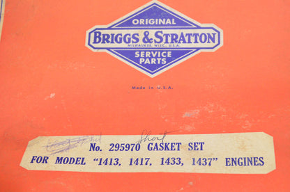 New OEM Briggs & Stratton 295970 Gasket Kit NOS