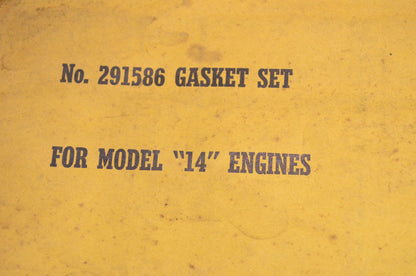 New OEM Briggs & Stratton 291586 Gasket Kit NOS
