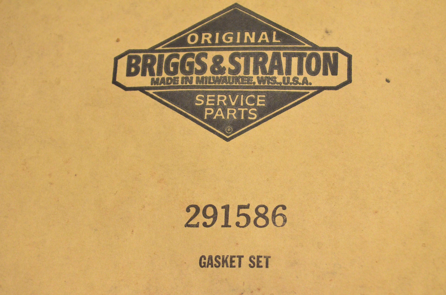 New OEM Briggs & Stratton 291586 Gasket Kit NOS