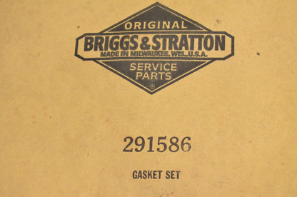 New OEM Briggs & Stratton 291586 Gasket Kit NOS