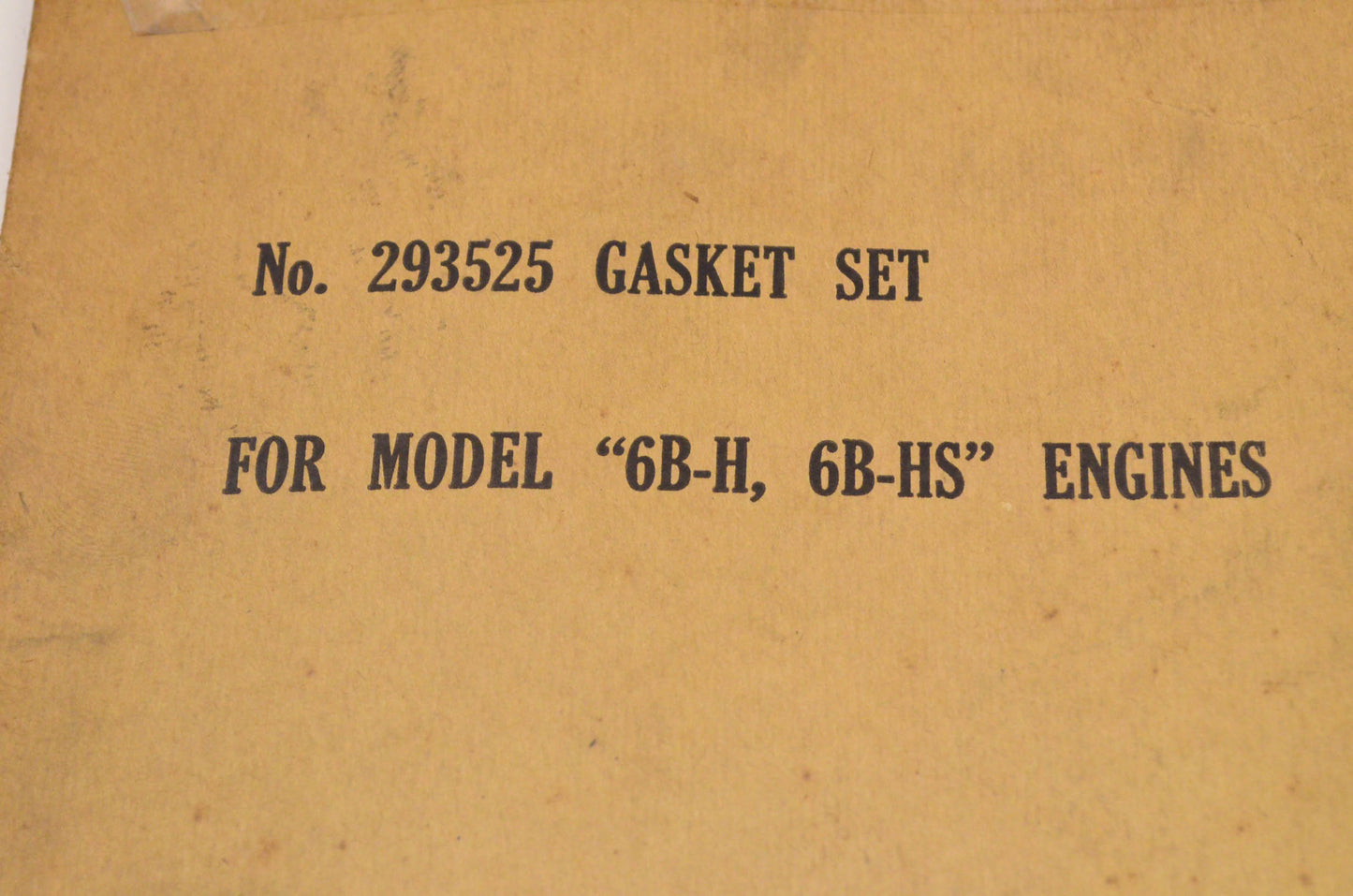 New OEM Briggs & Stratton 293525 Gasket Kit NOS