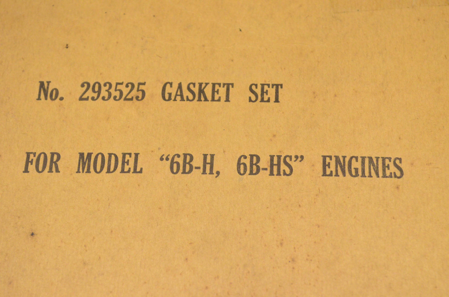 New OEM Briggs & Stratton 293525 Gasket Kit NOS