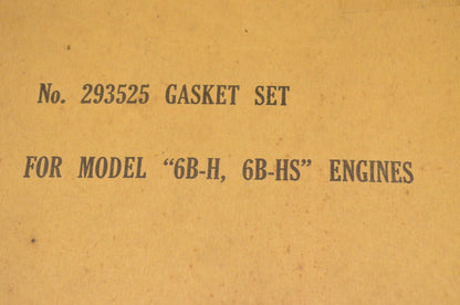 New OEM Briggs & Stratton 293525 Gasket Kit NOS