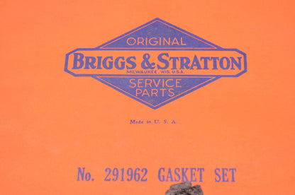 New OEM Briggs & Stratton 291962 Gasket Kit NOS