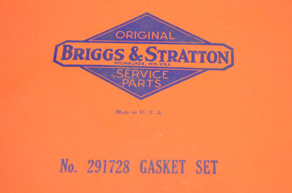 New OEM Briggs & Stratton 291728 Gasket Kit NOS