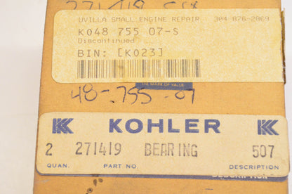 Kohler 48 755 07-S, 271415 Bearing Kit NOS