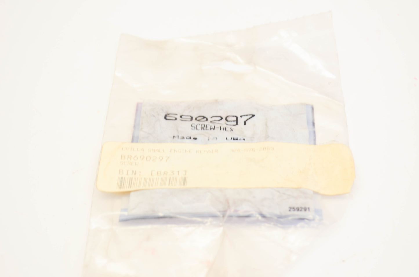 New OEM Briggs & Stratton 690297, BR690297 Screw NOS