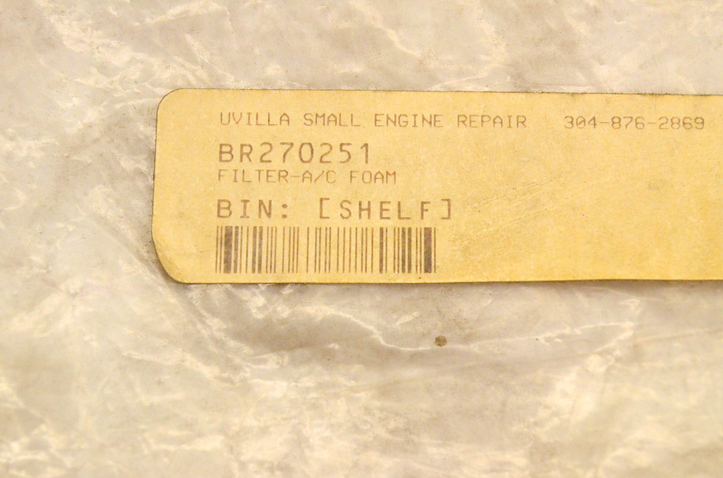 Stens 100-537, 270251 Air Filter NOS