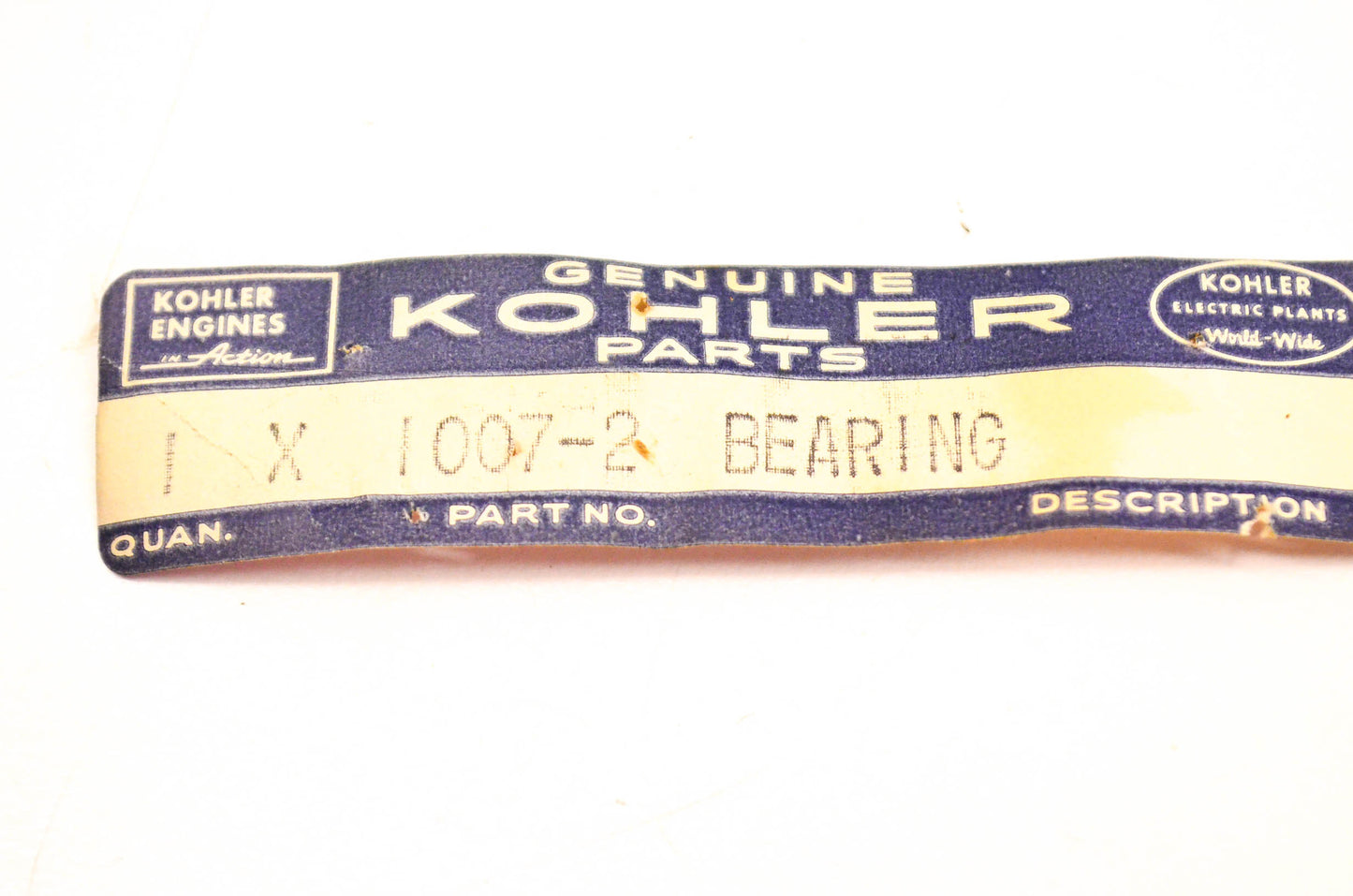 Kohler X-1007-2 Bearing NOS