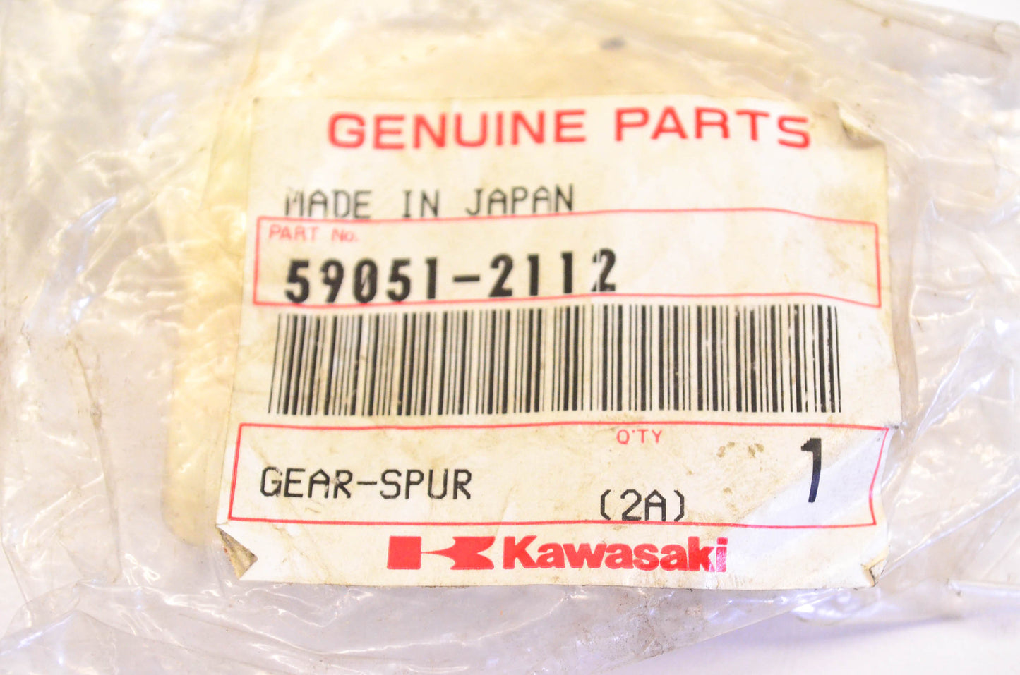 New OEM Kawasaki 59051-2112 Spur Gear NOS