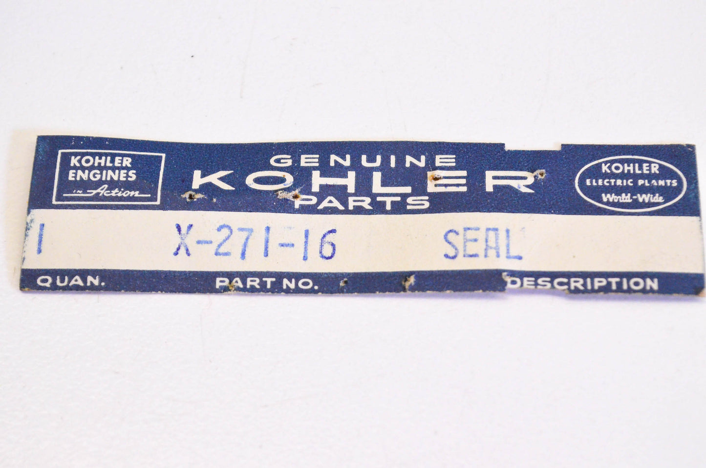 Kohler X-271-16 Oil Seal NOS