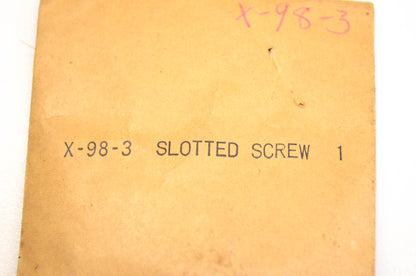 Kohler X-98-3 Slotted Screw NOS