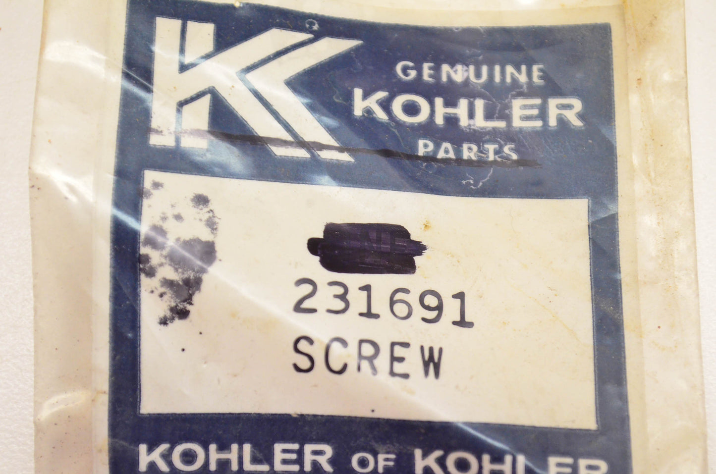 Kohler 231691 Screw Qty 2 NOS