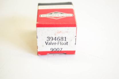 New OEM Briggs & Stratton 394681, 9007 Carburetor Float Valve Kit NOS