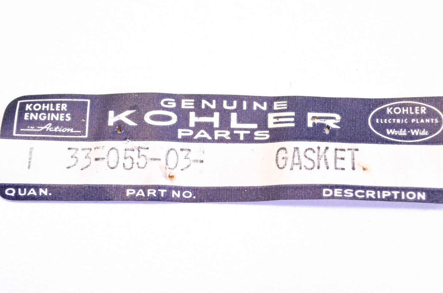 Kohler 33-055-03, 33 055 03 Gasket NOS