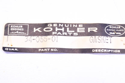 Kohler 34 055 01, 34-055-01 Gasket NOS