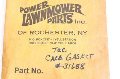 Tecumseh 31688 Carburetor Gasket Qty 4 NOS