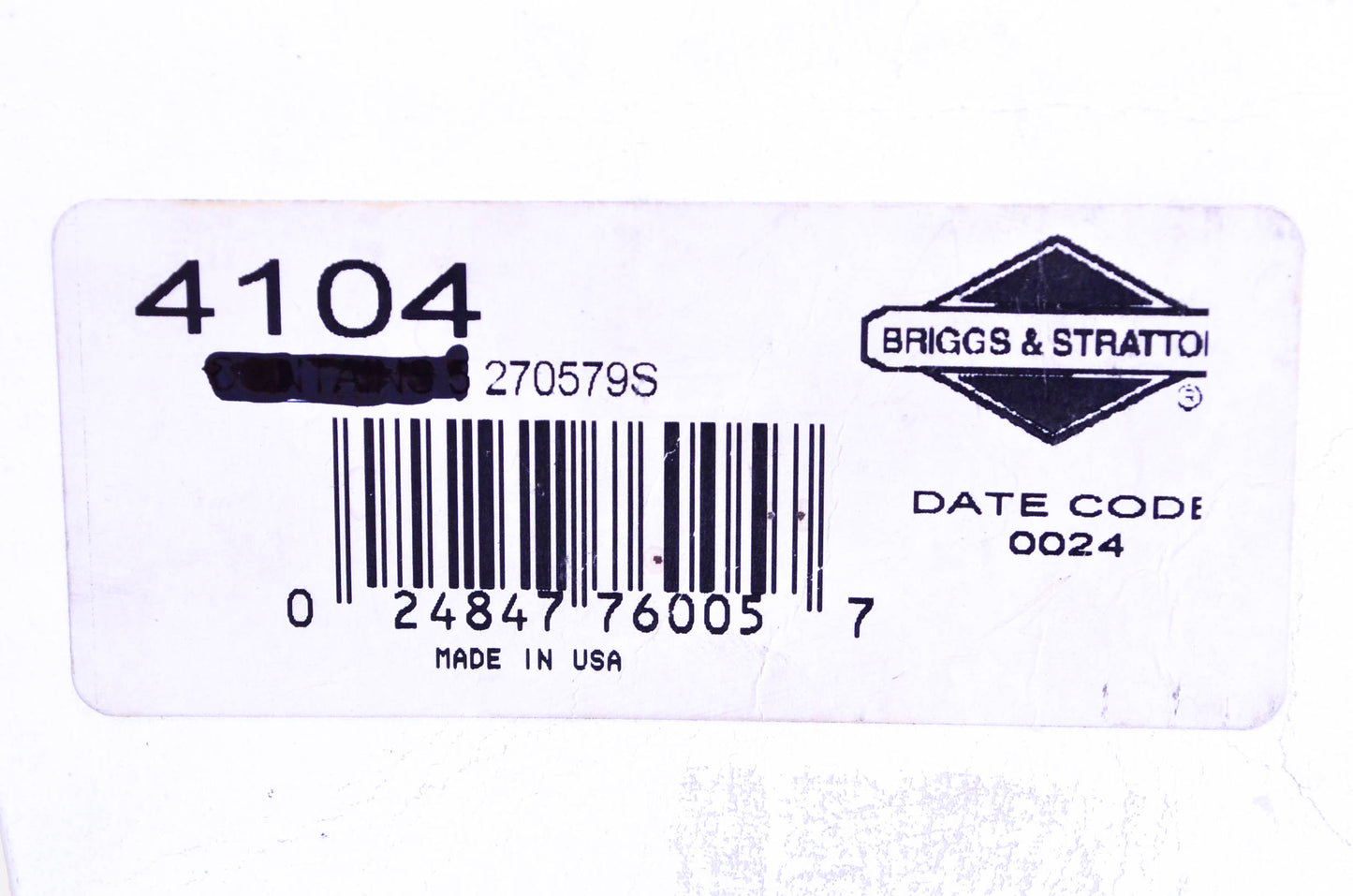 New OEM Briggs & Stratton 4104, 270579S Air Filter NOS