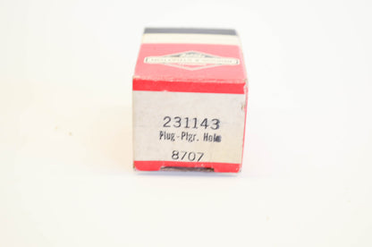 New OEM Briggs & Stratton 231143, 8707 Plunger Hole Plug Qty 2 NOS