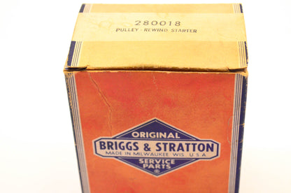 New OEM Briggs & Stratton 280018 Starter Rewind Pulley NOS