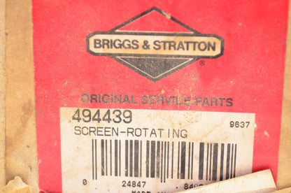 New OEM Briggs & Stratton 494439 Rotating Screen NOS