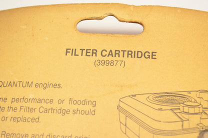New OEM Briggs & Stratton 399877 Filter Cartridge NOS