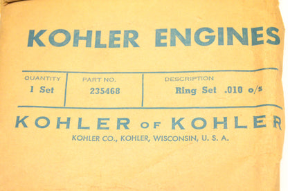 Kohler 235468, 235177, 235182 Ring Kit NOS
