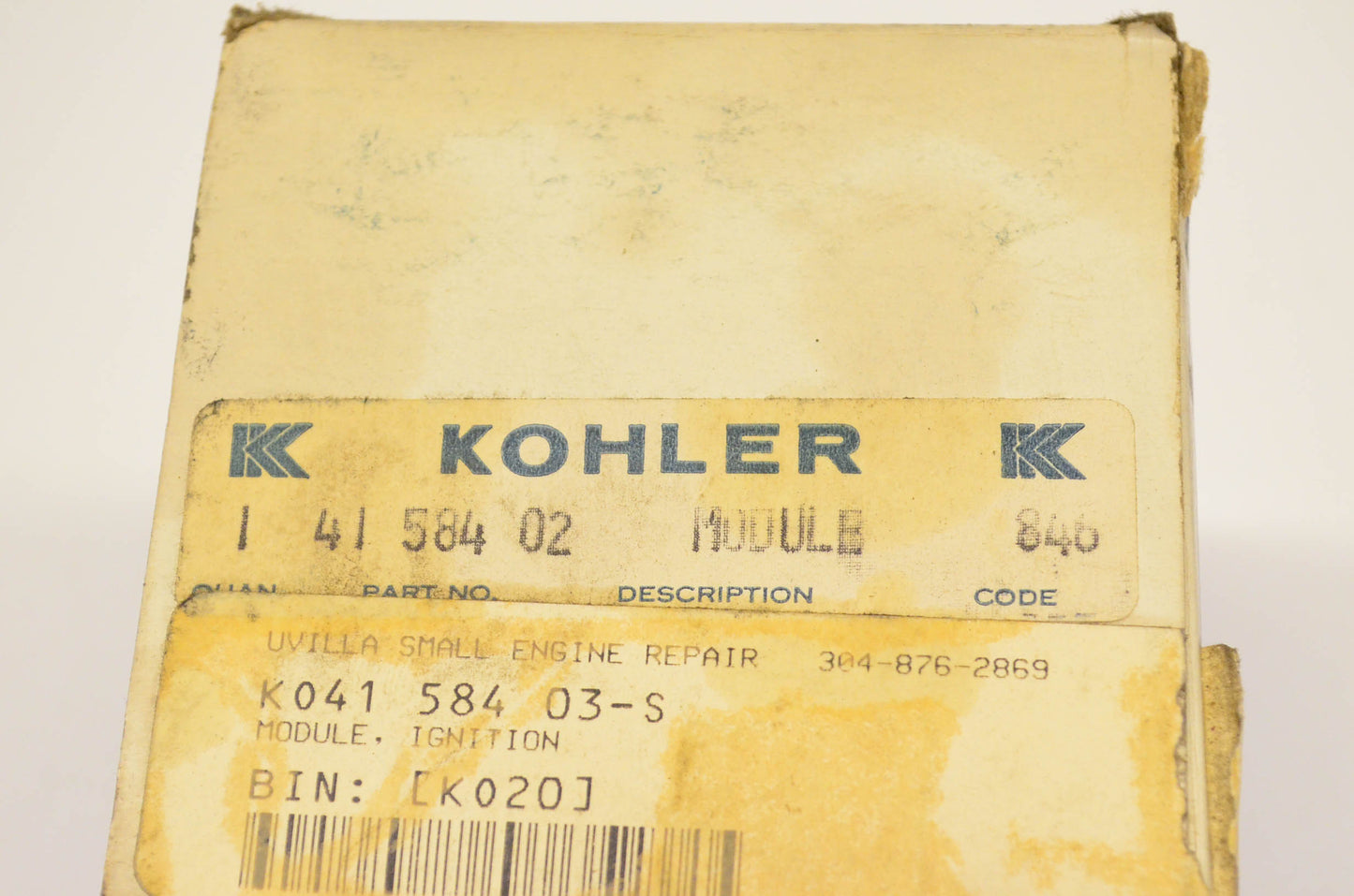 Kohler 41-584-03-S, 41 584 03-S Ignition Module NOS