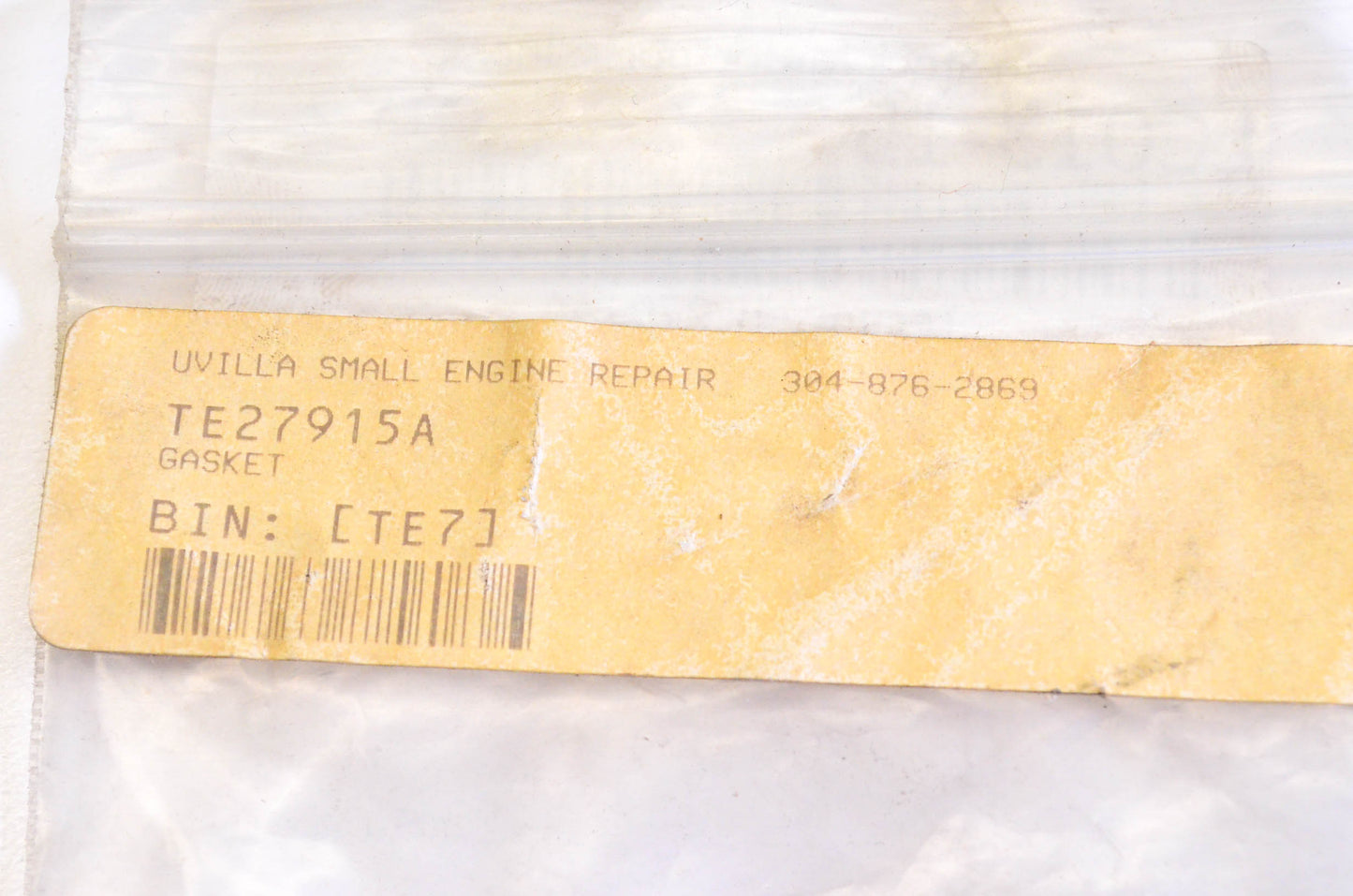 Tecumseh 27915A Gasket Qty 2 NOS