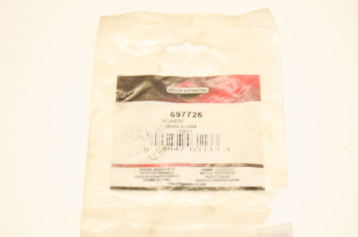 New OEM Briggs & Stratton 697725 Screw NOS
