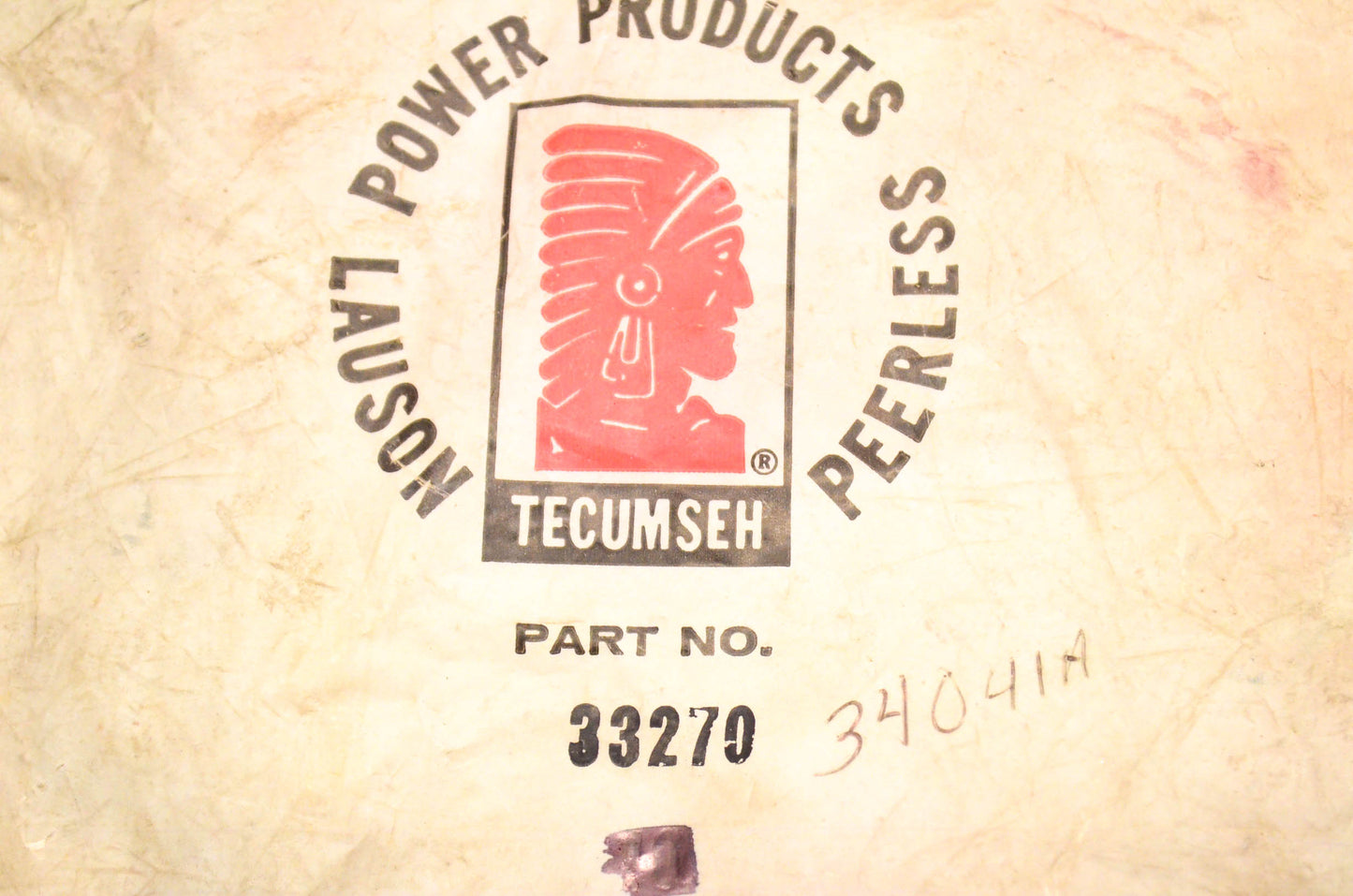Tecumseh 34041A Cylinder Head Gasket NOS