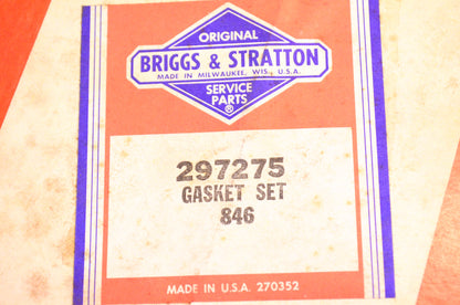 New OEM Briggs & Stratton 297275, 397144 Gasket Kit NOS